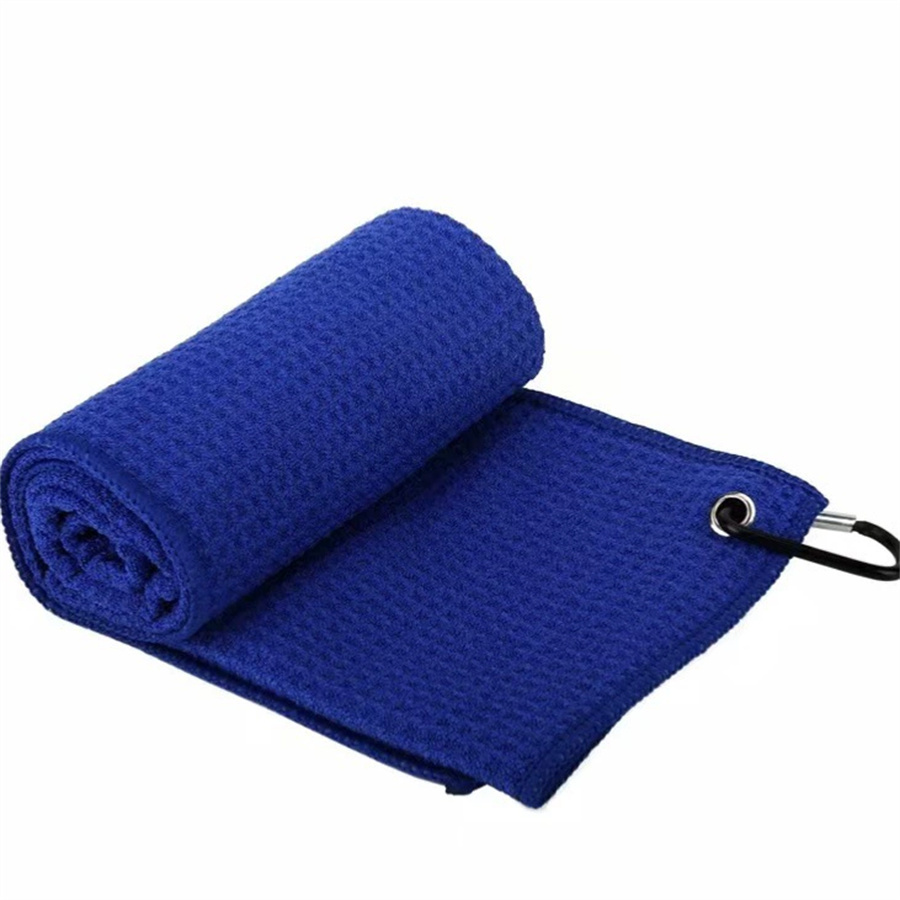 Golf Towel Waffle - ผ้าขนหนูกอล์ฟหลากสี ผ้าขนหนูใยไมโครไฟเบอร์ลายวาฟเฟิล ดีไซน์ลายสับปะรด สำหรับกิจกรรมกีฬาและฟิตเนส
