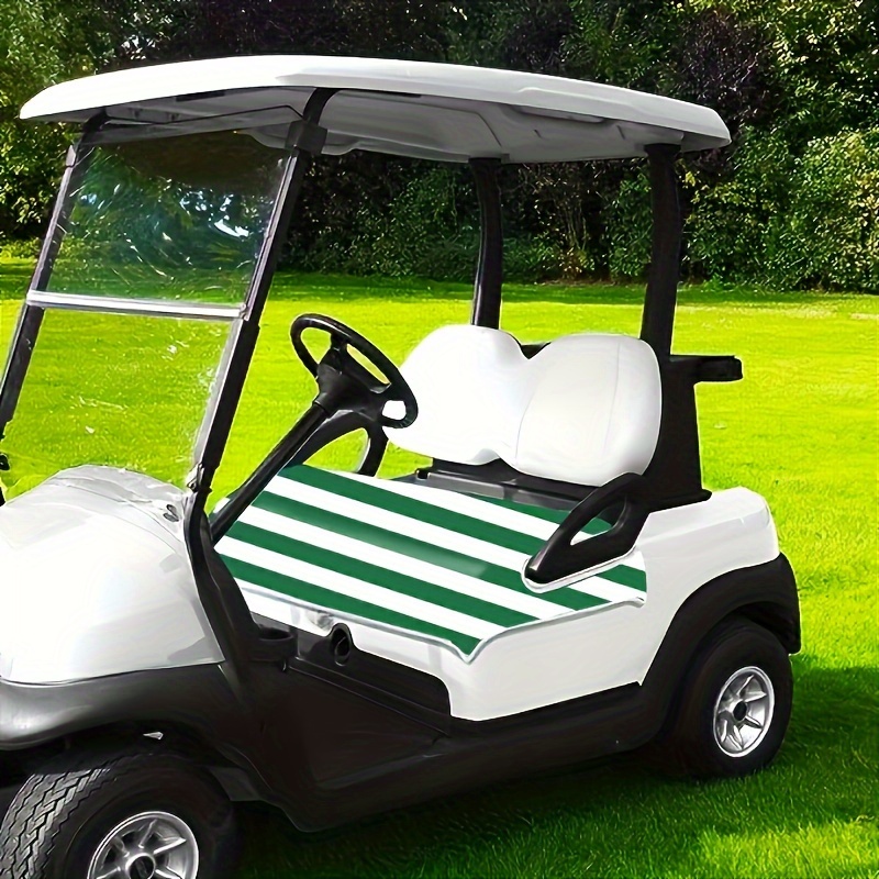 Golf Towel Waffle - ผ้าคลุมเบาะรถกอล์ฟ, ผ้าห่มผ้าเช็ดตัวที่นั่งรถกอล์ฟสีน้ําเงินป้องกันร้อนพร้อมรูเหมาะกับ EZGO ส่วนใหญ่, ไมโครไฟเบอร์ 100%,