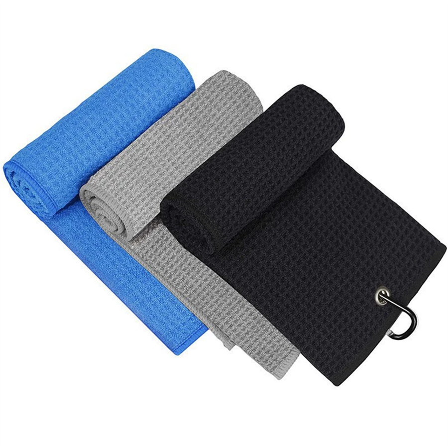 ผ้าขนหนูกอล์ฟหลากสี ผ้าขนหนูใย - Golf Towel Waffle บทวิจารณ์และราคา