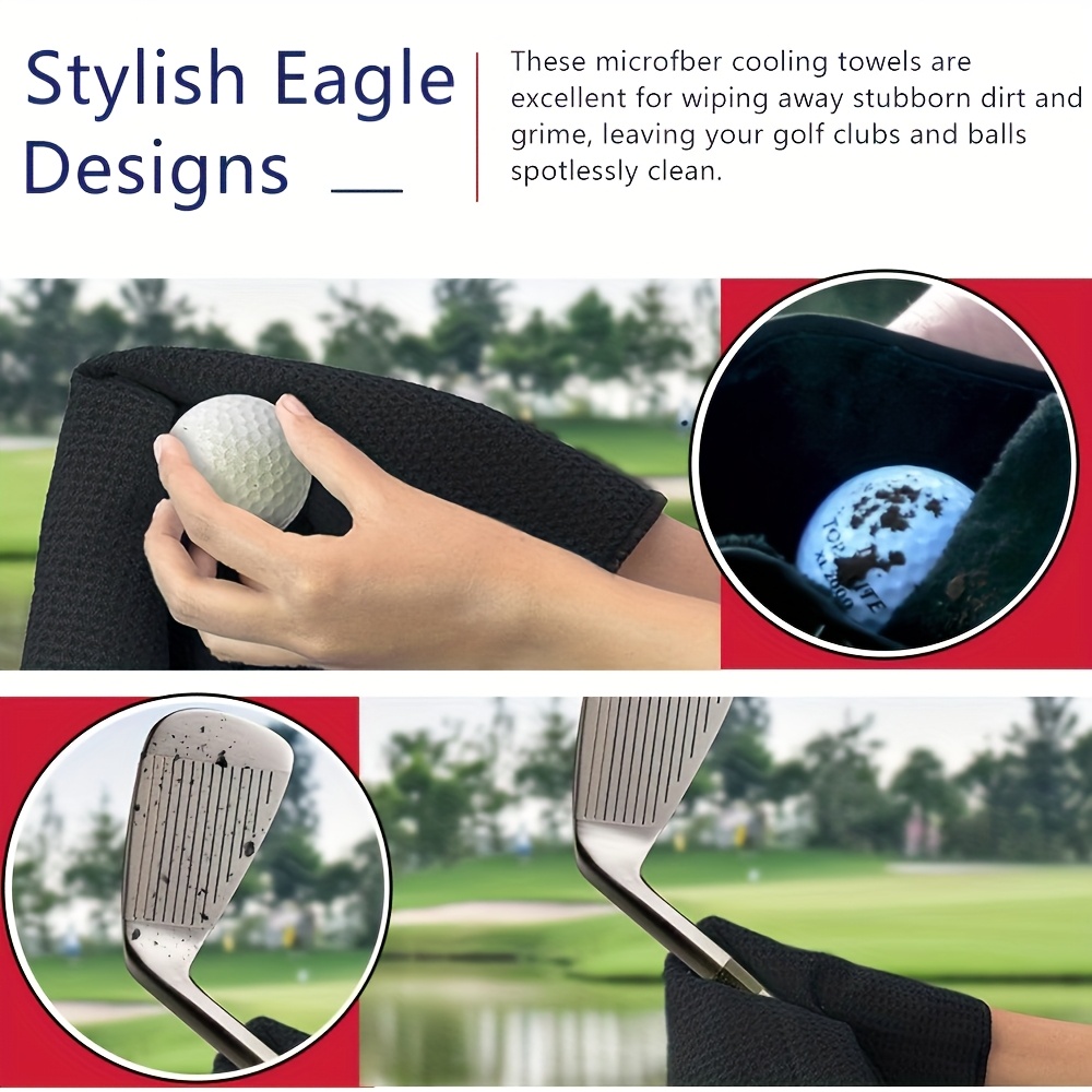 ผ้าขนหนูกอล์ฟพรีเมียมพร้อมคลิป - Golf Towel Waffle บทวิจารณ์และราคา