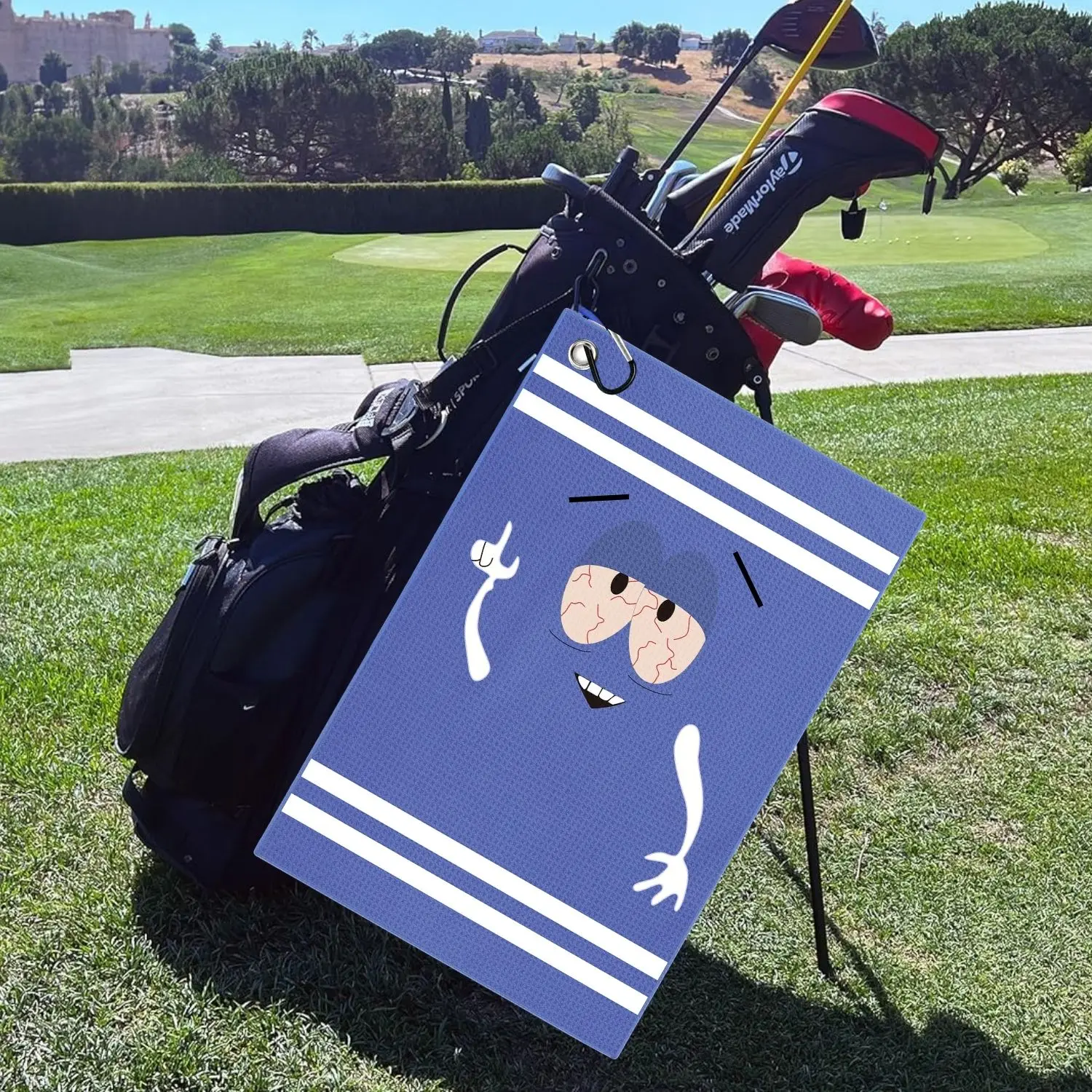 ตลกไมโครไฟเบอร์พรีเมี่ยมผ้าขนห - Golf Towel Waffle บทวิจารณ์และราคา