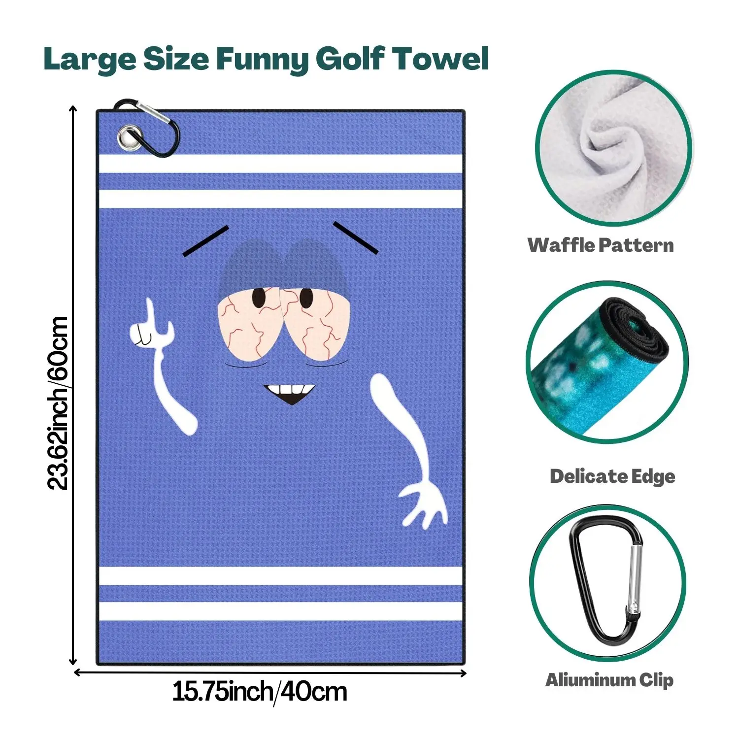 ตลกไมโครไฟเบอร์พรีเมี่ยมผ้าขนห - Golf Towel Waffle บทวิจารณ์และราคา