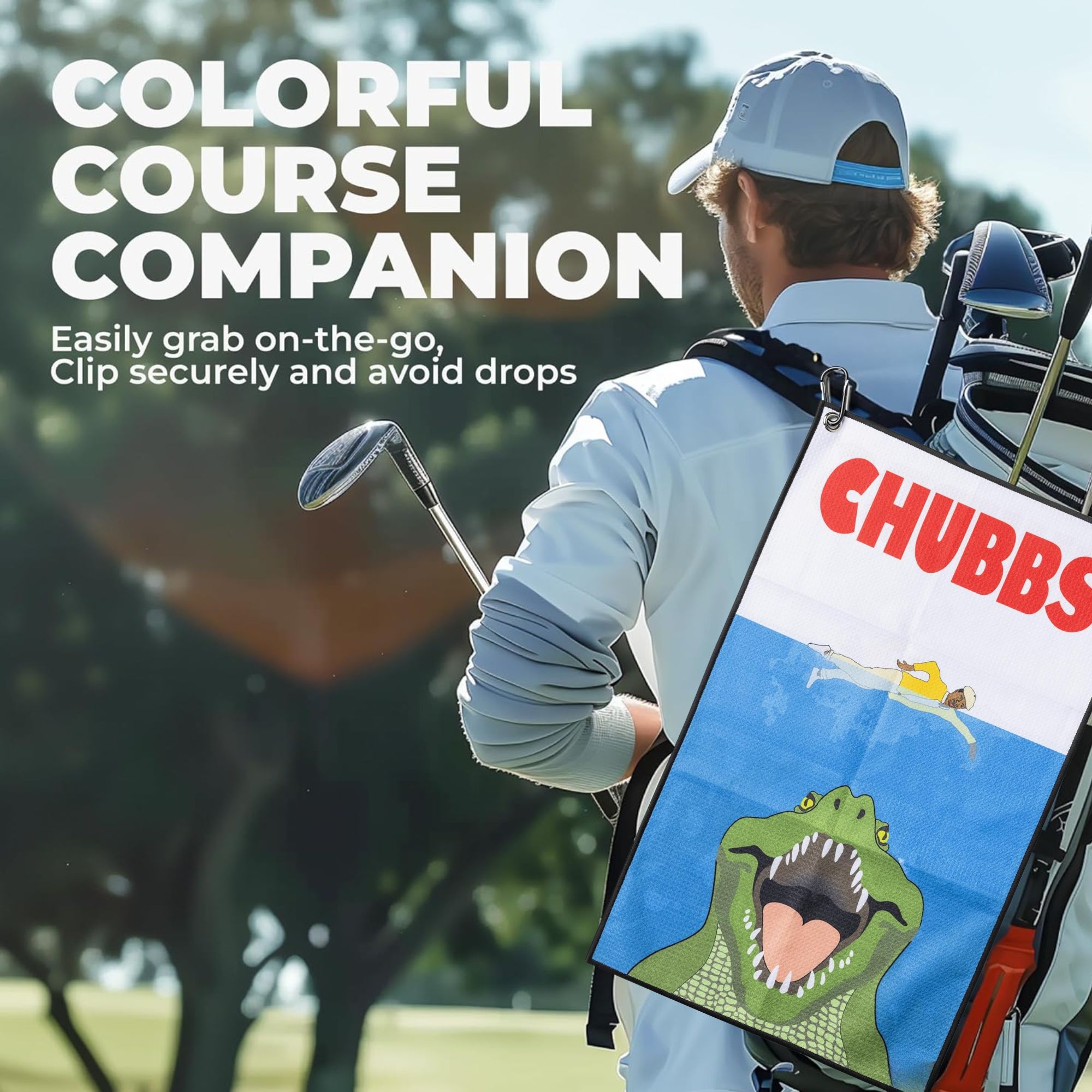 ผ้าขนหนูกอล์ฟดีไซน์ฟัน แฮปปี้  - Golf Towel Waffle บทวิจารณ์และราคา