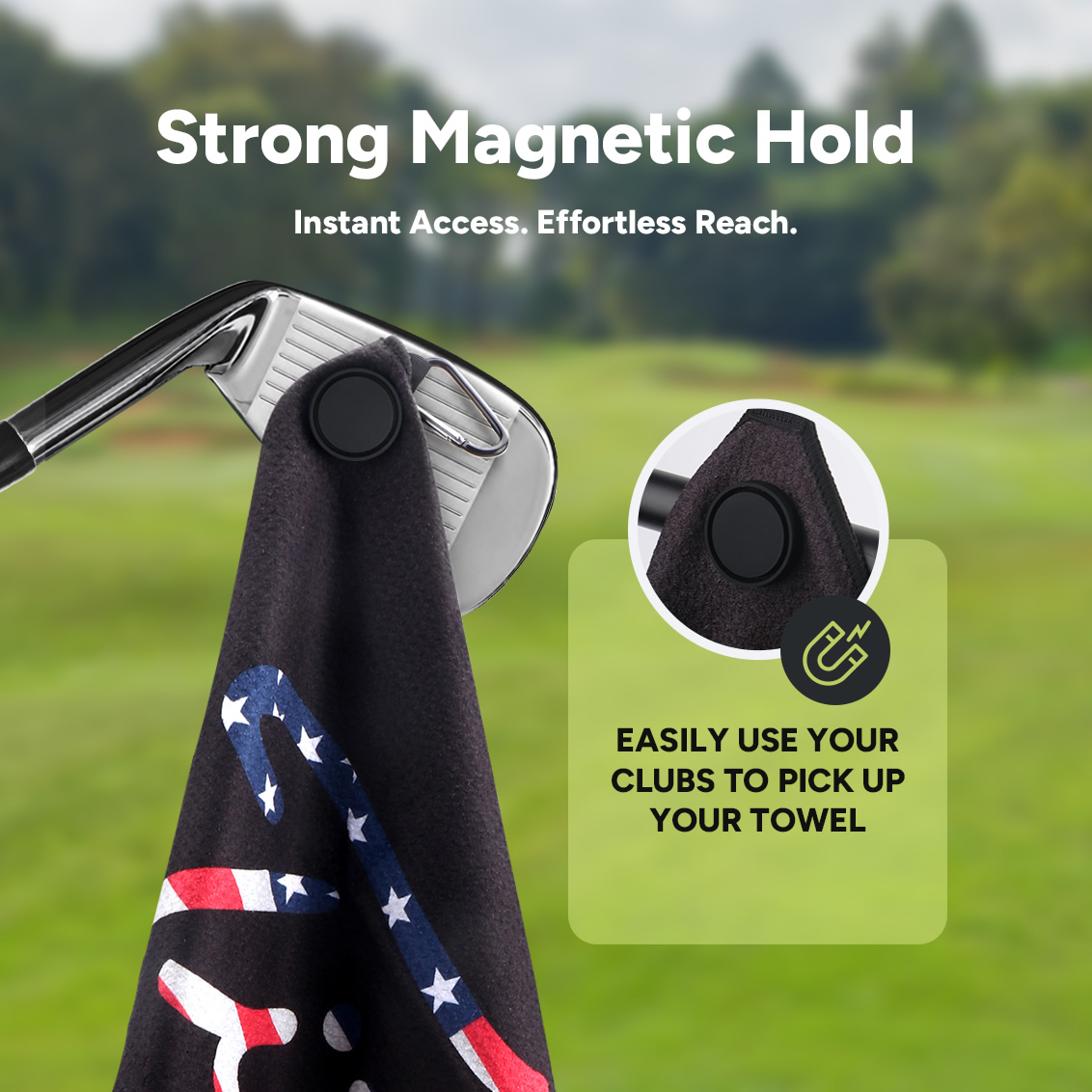 ผ้าเช็ดตัวแม่เหล็กสำหรับกอล์ฟล - Golf Towel Waffle บทวิจารณ์และราคา
