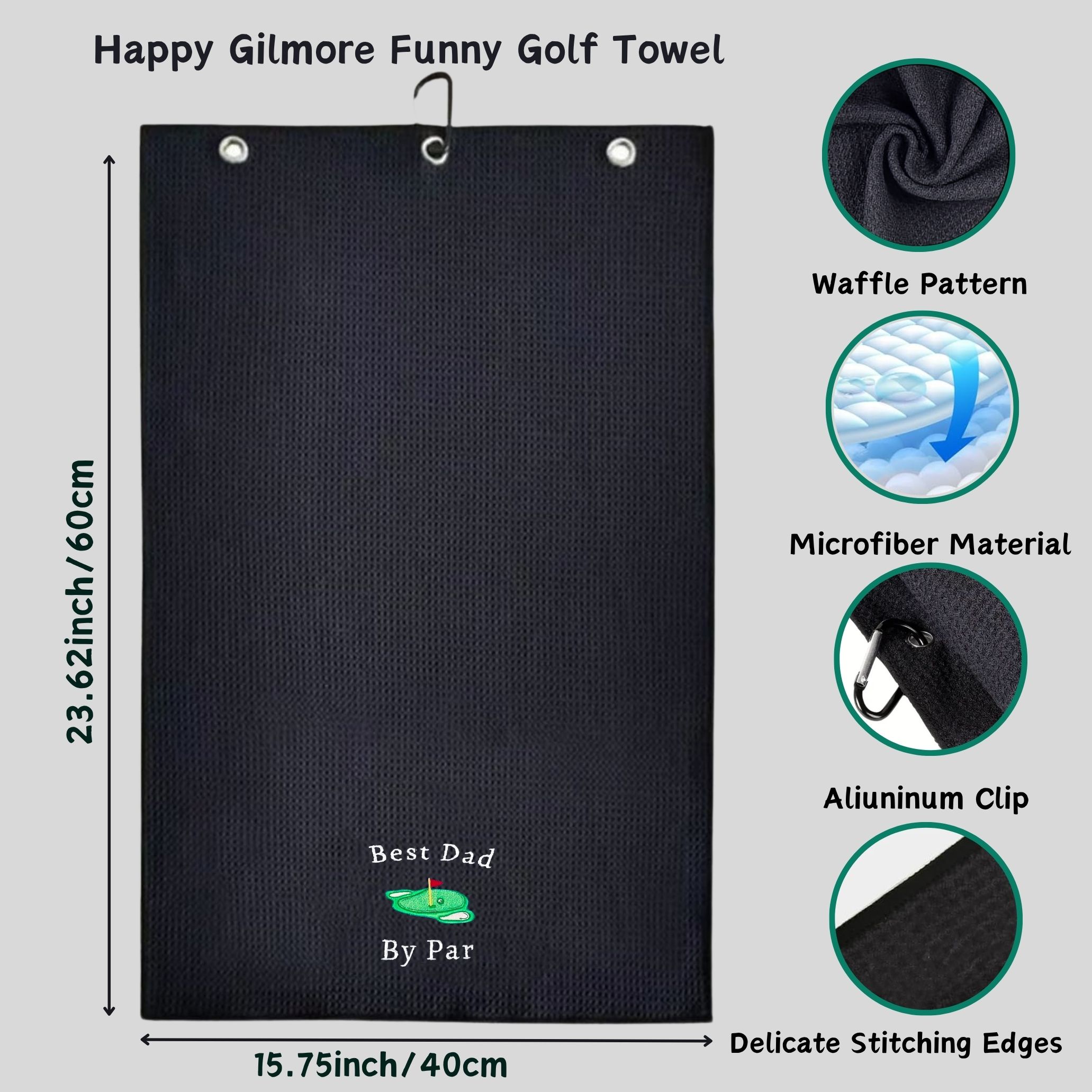 ผ้าขนหนูไมโครไฟเบอร์พรีเมียม B - Golf Towel Waffle บทวิจารณ์และราคา